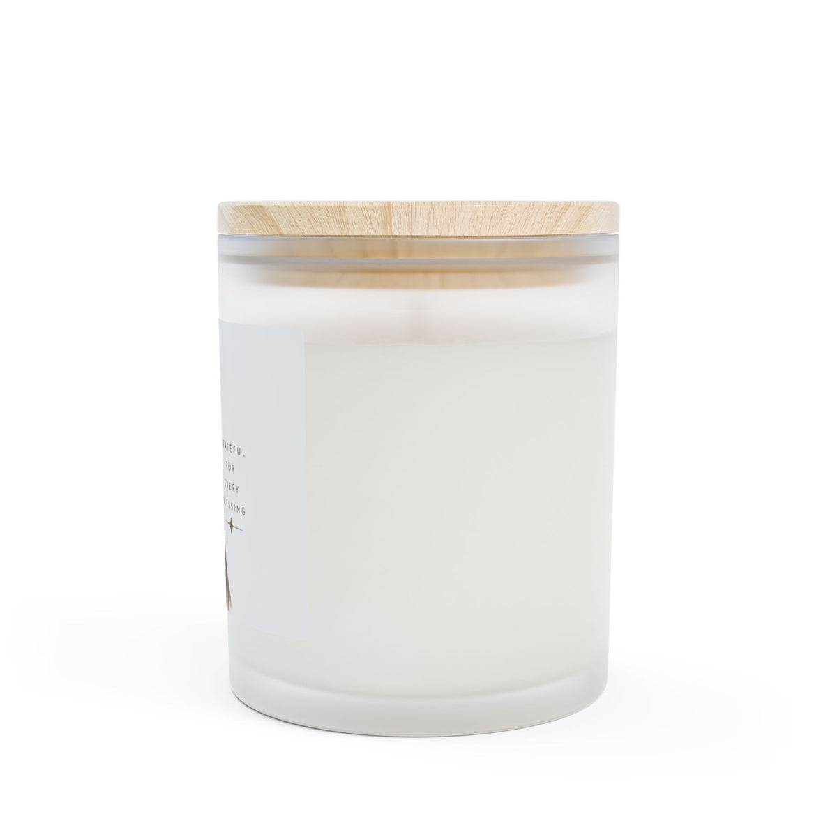 Frosted Prayer Hands Candle — "Grateful for Every Blessing" 11oz Scented Glass Jar