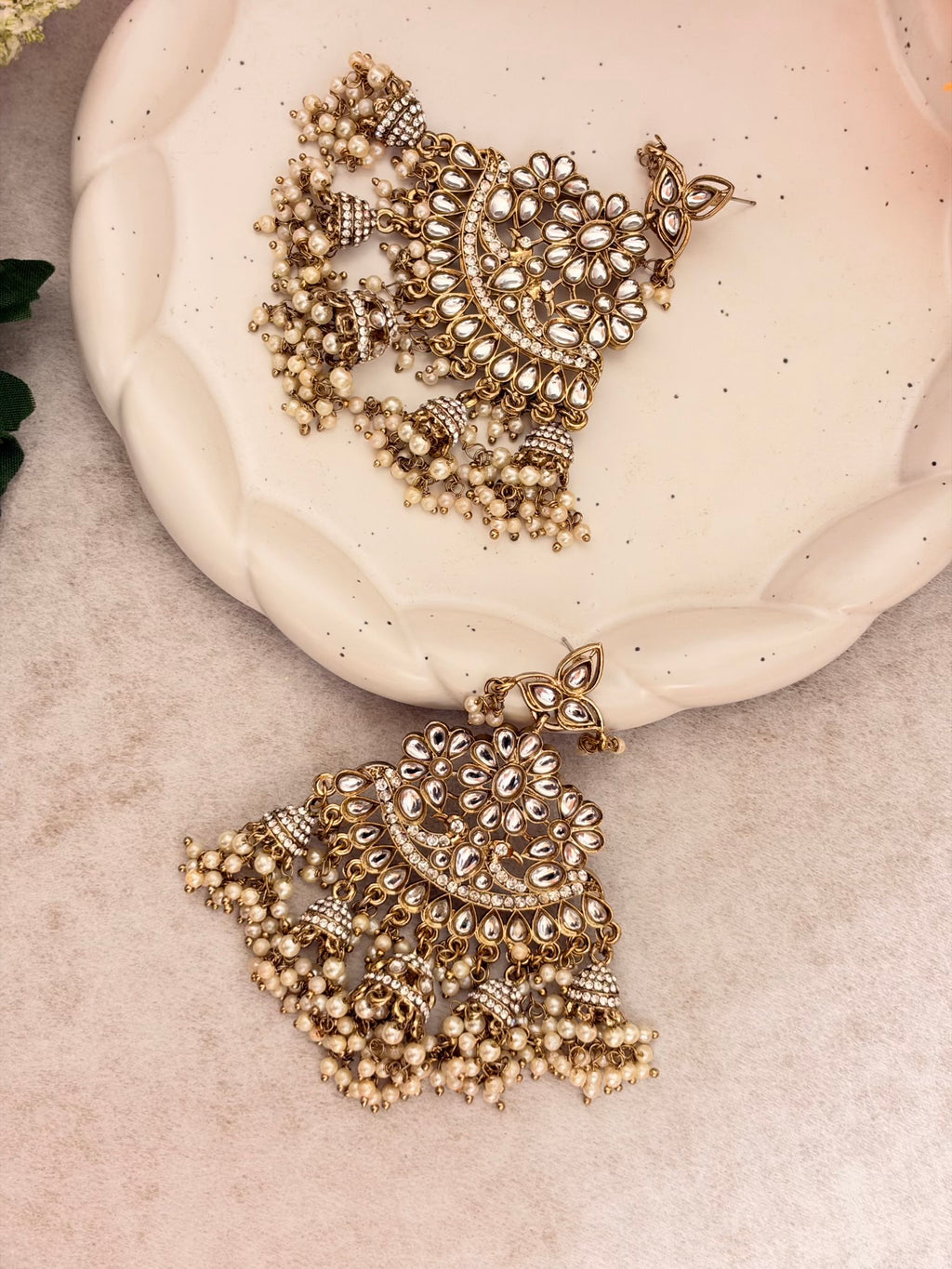 Saira Pearl Jhumka Earrings