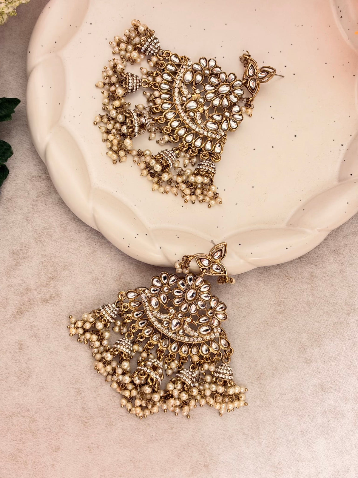 Saira Pearl Jhumka Earrings