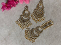 Meyer Kundan Pearl Tikka & Earrings set